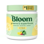 Bloom Nutrition Super Greens Powder Smoothie & Juice Mix - Probiotics for Digestive Gut Health & Bloating Relief for Women, Digestive Enzymes with Superfoods Spirulina & Chlorella (Citrus)