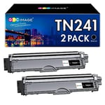 GPC Image Toner Cartridges Replacement for Brother TN241 Compatible with 9015CDW 9017CDW 9020CDW 9022CDW 3140CW 3142CW 3150CDN 3150CDW 3152CDW 3170CDW 9130CDN 9140CDN 9142CDN 9330CDW (2-Black)