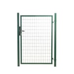 Portillon grillagé en acier galvanisé maille 100 x 50 passage 1m x 2m00 Vert