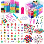 Tuilful Loom Band Kit, 15000+ Loom Rubber Bands in 25 Colors with Storage Box, DIY Friendship Bracelet Making Kit for Kids Christmas Gifts, Girls Birthday Presents, Loom Bands Starter Set (RB-15000)