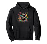 Splash Art York Chocolate Cat Pullover Hoodie