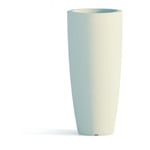 Monacis - Vase Polymère Stilo Rond Haut Blanc - ø 40 cm. - h 90 cm.