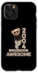 Coque pour iPhone 11 Pro 21ème anniversaire homme femme 2004 original Awesome ours en peluche