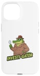 iPhone 15 Kids Funny Investi-Gator Detective Pun Alligator Reptile Case