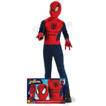 Panoplie Classique Spider-Man + Gants - 3-4 ans