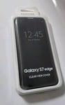 Original Samsung S7 edge Clear View cover case Black