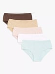 John Lewis Kids' Seam Free Knickers, Pack of 5, Multi