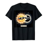 Funny Sun And Moon Celebrating Total Solar Eclipse 2024 T-Shirt