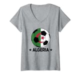 Algeria Soccer Team Algeria Flag Jersey Football Fans V-Neck T-Shirt