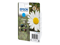 Epson 18 ink cartridge cyan standard capacity 3.3ml 180 pages 1-pack blister without alarm