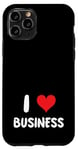 Coque pour iPhone 11 Pro I Love Business - Cœur - Entrepreneur Startup Store Retail