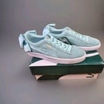 BNWT PUMA - UK 3.5 - SUEDE LEATHER Trainers w/ BOW - Island Paradise/Mint Green