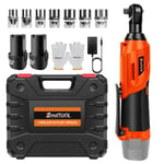 1500W 3/8" Cordless Electric Impact Wrench Drill Gun Ratchet Driver+ 1/2 Battery