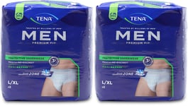 Tena Men Premium Fit Level 4 Pants Large 8 pack X 2