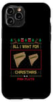 Coque pour iPhone 11 Pro Pull moche avec inscription « All I Want For Christmas Is A Pan Flute Music »