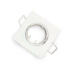 Optonica - Support Spot GU10/MR16 led Carré blanc - silamp