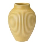 Knabstrup Keramik - Ripple vase 12,5 cm gul