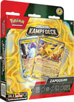 Pokémon- Deck de Combat de Luxe Zapdos-ex (Jeu instantané avec 60 Cartes et Accessoires), Deluxe-Kampfdeck