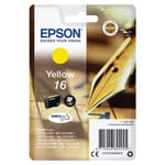 Genuine Epson 16 Pen Yellow Ink Cartridge for WorkForce WF-2010W WF-2510WF T1624