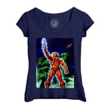 T-Shirt Femme Col Echancré He Man And The Masters Of The Universe