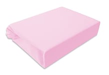 Drap-Housse pour lit d'enfant - en Jersey imperméable - avec Membrane en polyuréthane - 60 x 120 cm - 70 x 140 cm - 80 x 160 cm - Poids : 180 g/m² (Rose, 60 x 120)