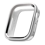 elago Coque Compatible avec Apple Watch 7/SE/6/5/4, Compatible avec iWatch 45mm 44mm 41mm 40mm, 1 Étui + 2 Pièces Included, Hard PC + TPU Complète Protection (Métallique Gris Foncé + Transparent)