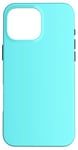 Coque pour iPhone 16 Pro Max Couleur bleu électrique simple