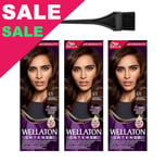 Wella Wellaton Intense Professional Hair Color 4/0 Medium Brown 3-Pack