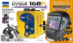 GYS Inverter Mma Soudeur Gysmi 160 P 031555 + Casque de Soudage LCD Techno 9/13