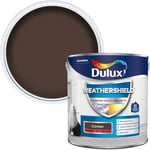 Dulux Weather Shield Exterior High Gloss Paint, Conker, 2.5 L