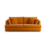 Habitat Holmfirth Fabric 3 Seater Sofa Bed - Orange