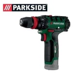 Parkside 12V Cordless Drill Screwdriver BARE UNIT + Carry Case, X12v Team NEW