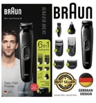 Braun 6 in 1 Trimmer Multi-Grooming  Beard Trimmer & Hair Clipper Ear & Nose