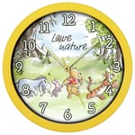 Disney Winnie The Pooh Kids Wall Clock - Yellow