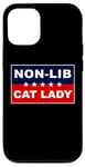 Coque pour iPhone 12/12 Pro Non-Lib Cat Lady – Funny Anti-Woke USA