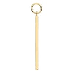 James Moore TH EPN0011 9ct Yellow Gold Long Bar Drop Earring Jewellery