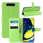 Galaxy A80/A90      Pu Wallet Case    [Green]