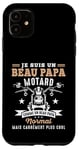 Coque pour iPhone 11 Motard Beau Papa Moto Humour idée Cadeau Motorcycle Retraite