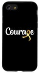 Coque pour iPhone SE (2020) / 7 / 8 Cancers de l'enfant et de l'adolescent - Courage Ruban Doré