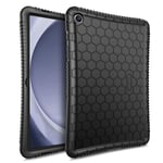 FINTIE Coque pour Samsung Galaxy Tab A9 Plus 11 Pouces 2023 (SM-X210/X216/X218), Etui en Silicone Souple Antichoc Housse Légère et Anti-dérapante, Noir