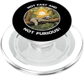 Graphique amusant « Happy Lazy Sloth Not Fast And Not Furious » PopSockets PopGrip pour MagSafe