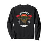 Top Gun Maverick Aviator Lt. Bradly Rooster Bradshaw Helmet Sweatshirt