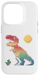 iPhone 14 Pro Pixel Dinosaur Retro Style - 8-Bit Dino Graphic Case