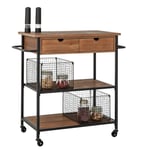 Habitat Metal and Wood Kitchen Trolley