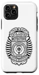 Coque pour iPhone 11 Pro Badge de police amusant True Crime Detective Division