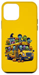 Coque pour iPhone 12 mini School Bus Halloween Creepy Witch Zombie Monster Horror Fun