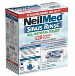 NeilMed ® SINUS RINSE - 120 Premixed All Natural Sachets -**FREE FAST DELIVERY**