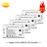 GLEDOPTO-Zigbee Smart Pro WW/CW Contrmatérielle,Lumière blanche chaude et froide,Fonctionne avec SmartThings,Alexa Echo Plus,Télécommande RF 3.0G,2.4 - Type 4PCS Pro WWCW-with Reset Key