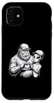 Coque pour iPhone 11 Funny Cryptid Bigfoot Alien Love Valentine Monster Femme Homme