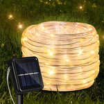 Guirlande Lumineuse Solaire Extérieure, 30M 300 led Guirlande Guinguette Exterieur Étanche 8 Modes Fil de Cuivre Décoration Lumière pour Jardin Fête